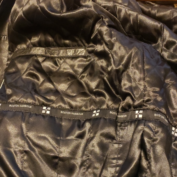 Boston Harbor Leather Bomber jacket Size XXL - Picture 8 of 9